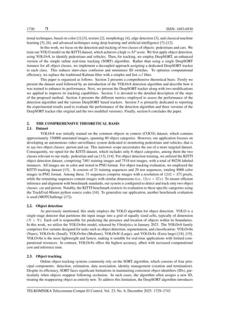 Object detection and tracking with decoupled DeepSORT based on αβ ...