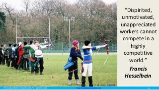 © Innovatus Marketers Touchpoint LLP. All rights reserved. http://marketerstouchpoint.com
“Dispirited,
unmotivated,
unappreciated
workers cannot
compete in a
highly
competitive
world.”
Francis
Hesselbein
Image source: Wikimedia
12
 