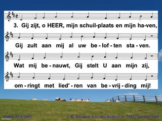 Psalm 32 (LvdK) t. W. Barnard, A.C. den Besten; m. 1543 / Genève 1551
 