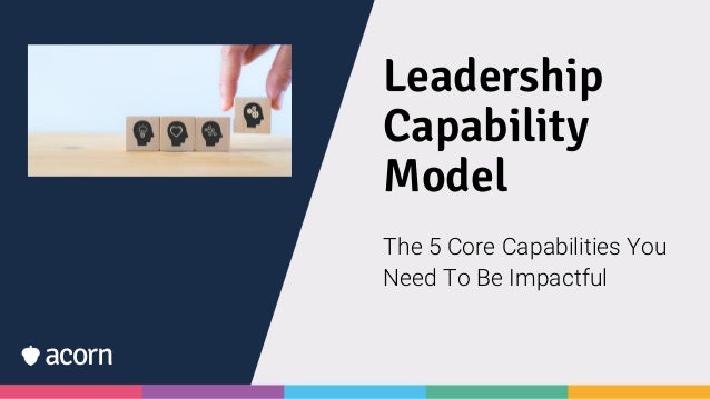 Leadership
Capability
Model
The 5 Core Capabilities You
Need To Be Impactful
 
