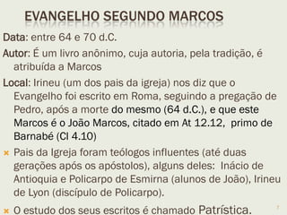 7
A fonte Q é uma fonte
hipotética usada na
redação do Evangelho
de
Mateus e no Evangelho
de
Lucas.
Q (abreviatura alemã da
palavra Quelle ou fonte)
é
definido como o material
"comum" encontrado em
Mateus e Lucas, mas
não 7
 