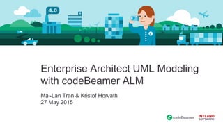 Enterprise Architect UML Modeling
with codeBeamer ALM
Mai-Lan Tran & Kristof Horvath
27 May 2015
 