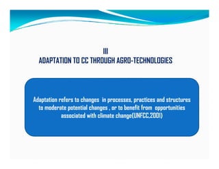 Adaptation to Climate Change in Agriculture: Review of Food Security ...