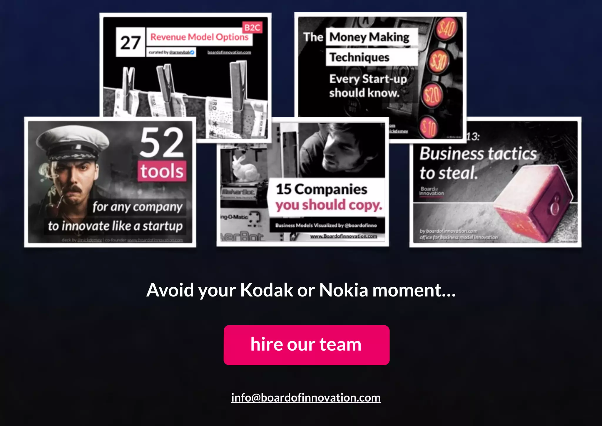 The da Vinci Surgical System is a robotic surgical system made
by the American company Intuitive Surgical. It is designed to
facilitate complex surgery and allows remote surgery. Often
several hospitals share the cost of one device.
IMEC is a cutting edge research center based in Leuven,
Belgium. Together with partners from across the value chain
they tackle challenges to co-develop an economically scalable
route to high-volume manufacturing of innovative products.
When customers are not able to pay for the entire product, you can allow them
to buy it together with peers. Another variation of buying together with peers is
‘group buying’ to achieve a discount on everyones product or service.
#27 Fractional
ownership Third Party
pays the bill
Free!
For the user.
Value
Proposition
Pricing tactic
How it usually works - General visualisation
1. Da Vinci Robots
2. IMEC
2 Examples to turn theory into practice
Group of
companies
IncIncHQHQ
My organization 5
Total investment
divided by # companies
IncIncIncInc
Company
IncIncIncInc
Company
IncIncIncInc
Company
Product or
development
 