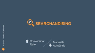 30.10.2020
KPS
AG
|
UX
Meetup
#26
22
SEARCHANDISING
Conversion
Rate
Manuelle
Aufwände
 