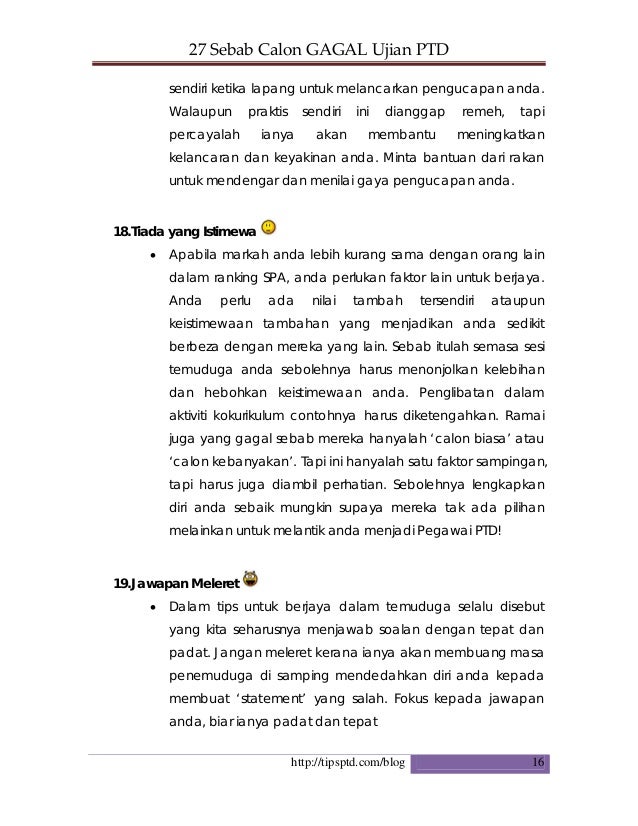 kenapa nak jadi ptd