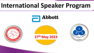 27th May 2023
International Speaker Program
 