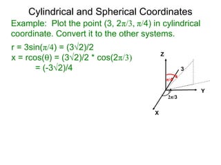 27 triple integrals in spherical and cylindrical coordinates | PPT