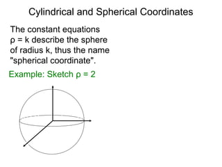 27 triple integrals in spherical and cylindrical coordinates | PPT