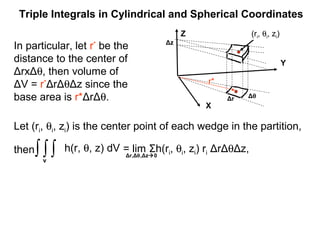 27 triple integrals in spherical and cylindrical coordinates | PPT