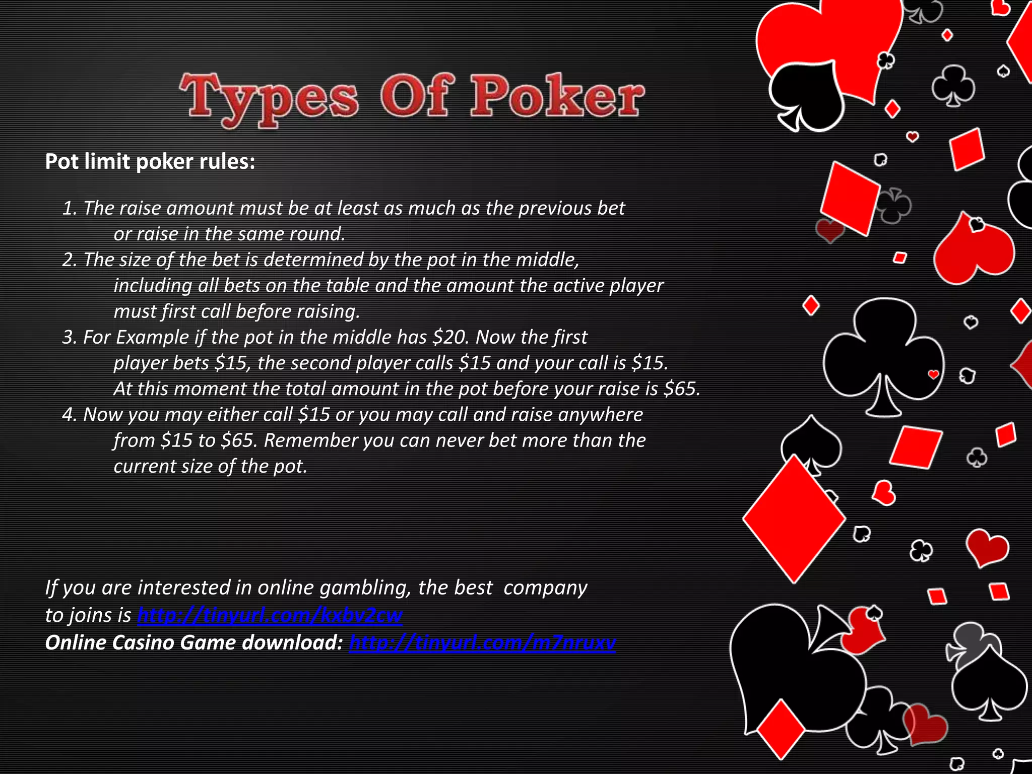 $100 underground e book - How to be a champion in online poker games | PPTX