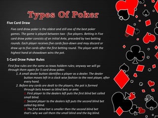 $100 underground e book - How to be a champion in online poker games | PPTX