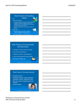 Hoarding Strategies.pdf Hoarding by UNC - Chapel Hill School of Social Work | PDF