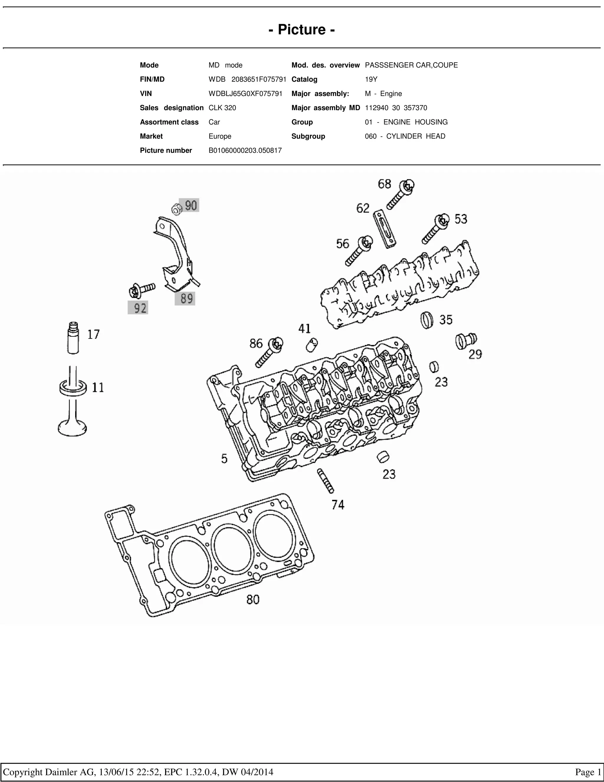 Mercedes benz m112 engine - epc | PDF