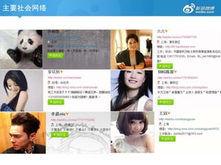 主要社会网络
 