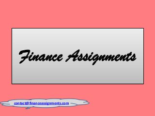 Finance Assignments
contact@financeassignments.com
 