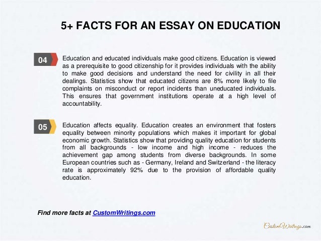 how to write education essay