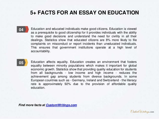 Complete Guide On How To Write An Education Essay Facts For An Essay On Education Best Custom Writing Company also Professional Research Writers What Is The Thesis Of An Essay