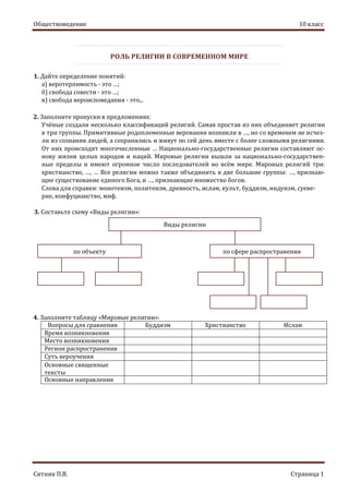 Роль Религии В Современном Мире | PDF