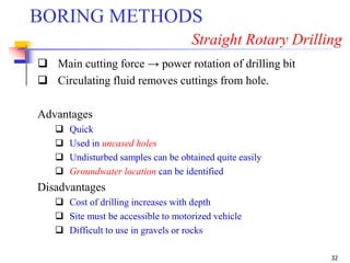Geotechnical Engineering-I [Lec #28: Soil Exploration] | PPSX