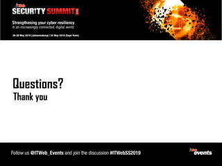 Pukhraj Singh - Keynote - ITWeb Security Summit-2019, Johannesburg, South Africa