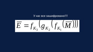 У нас все зашифровано!!!
 