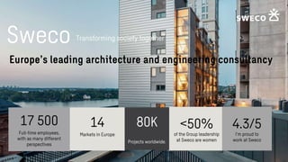 Sweco Engineering Sustainable environment development. | PPTX