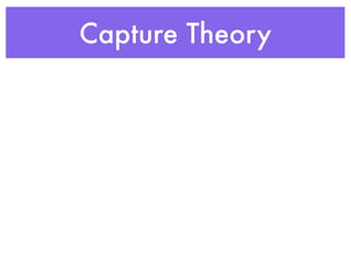 Capture Theory
 