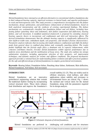 Failure Mechanisms and Design Optimization of Skirted Foundations for ...