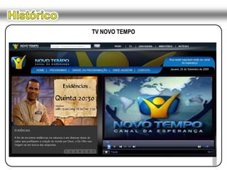 HistóricoTV NOVO TEMPO1