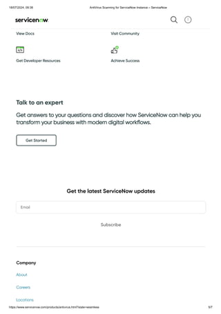 ServiceNow AntiVirus Scanning protect integrity.pdf