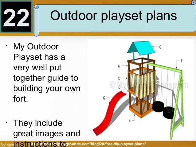 28 Free DIY Playset Plans for Your Backyard
