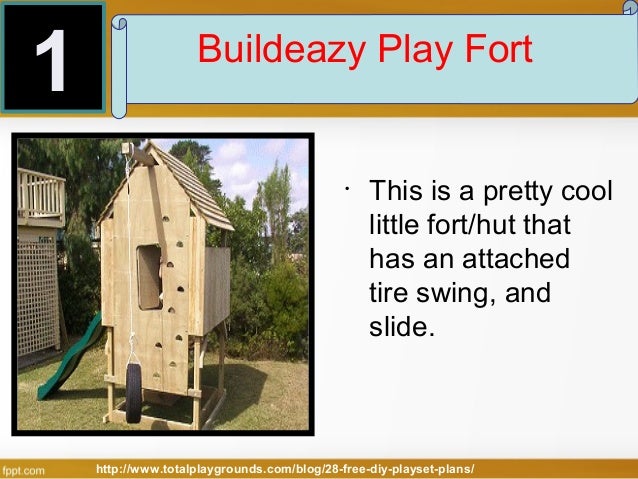 28 Free Diy Playset Plans For Your Backyard