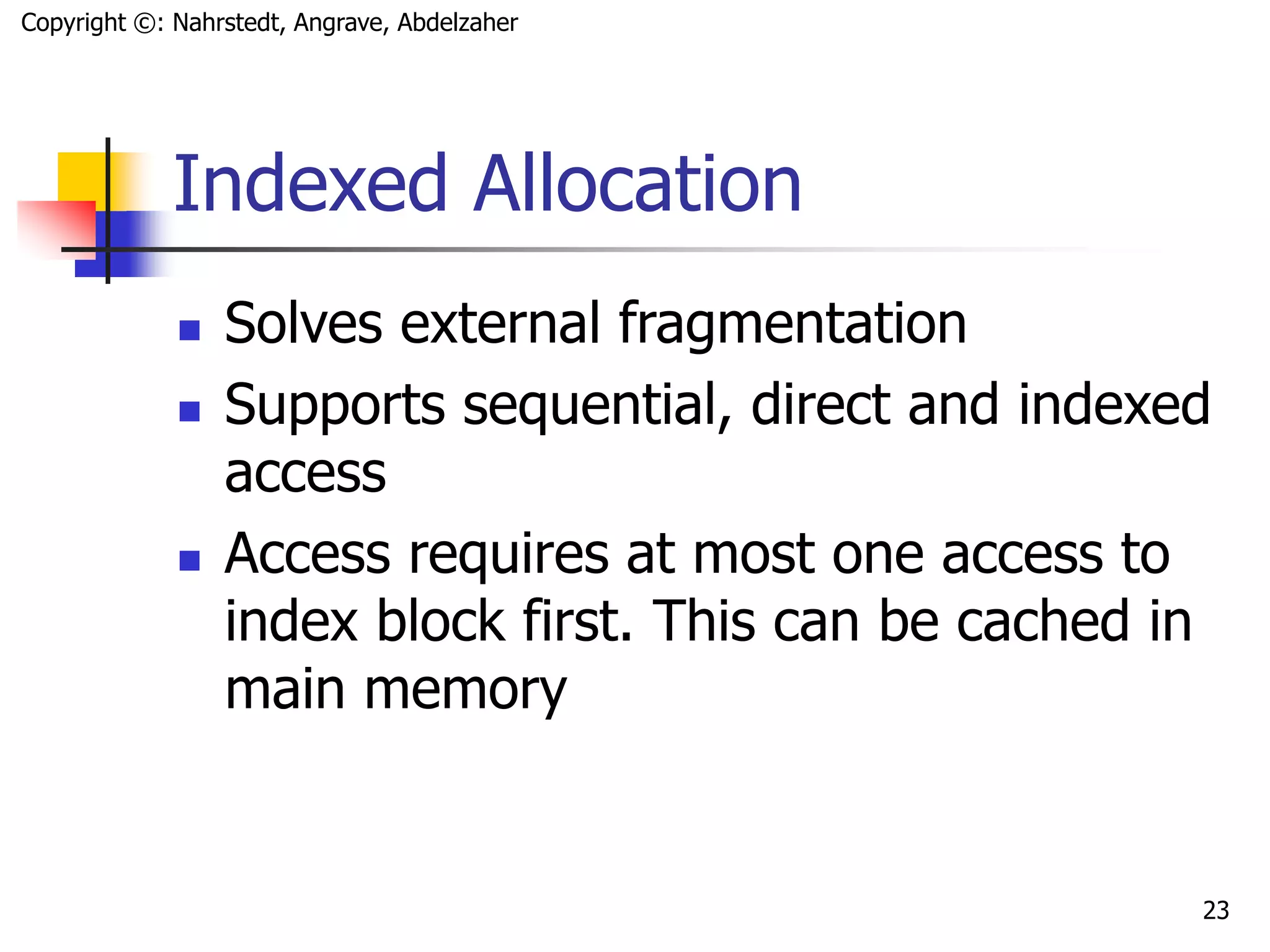 Files Allocation.ppt | Operating Systems | Computer Software and ...