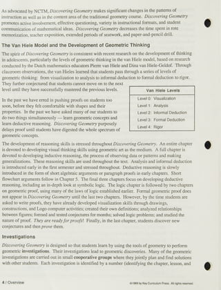 Discovering Geometry An Inductive Approach Teachers Guide And Answer ...