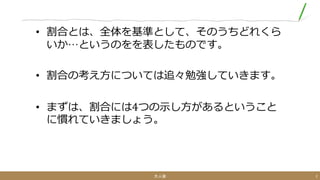 割合 入門