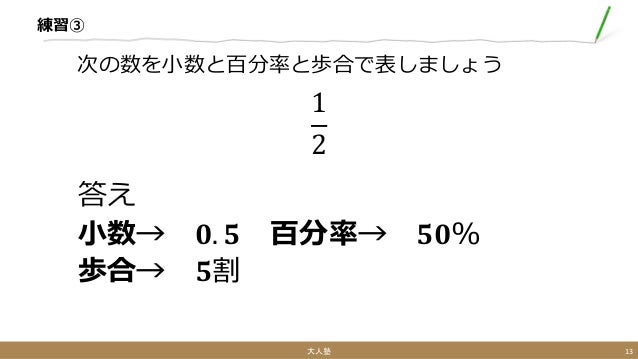 割合 入門 割合 入門