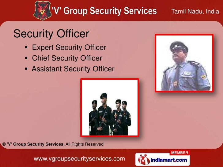 Security Guard Service by 'V' Group Security Services Chennai
