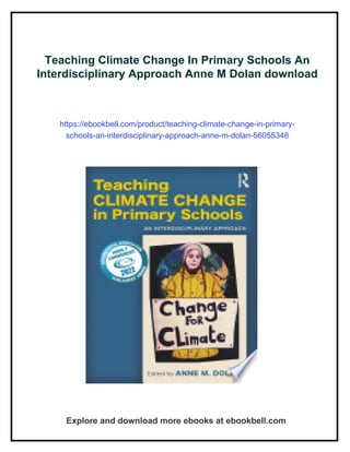 Teaching Climate Change In Primary Schools An Interdisciplinary ...