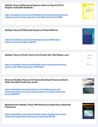 Stability Theory For Dynamic Equations On Time Scales 1st Edition ...