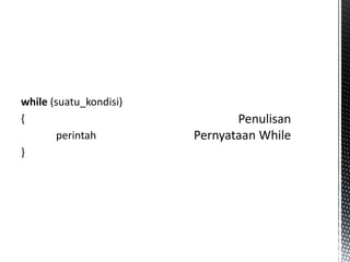 Struktur Kontrol Perulangan Pada Java | PPT