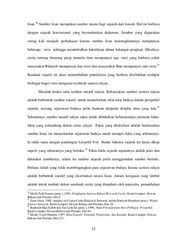 28097020 Cerita Rakyat Iban Analisis Dari Aspek Sejarah