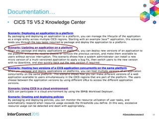 Documentation…
• CICS TS V5.2 Knowledge Center
56
 
