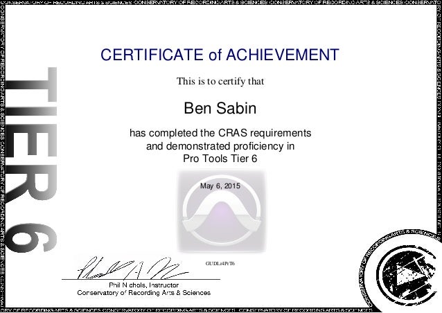free pro tools certification
