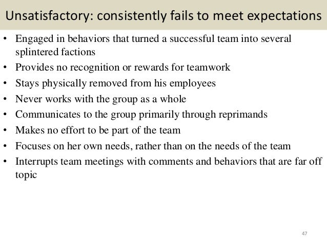 performance review comments