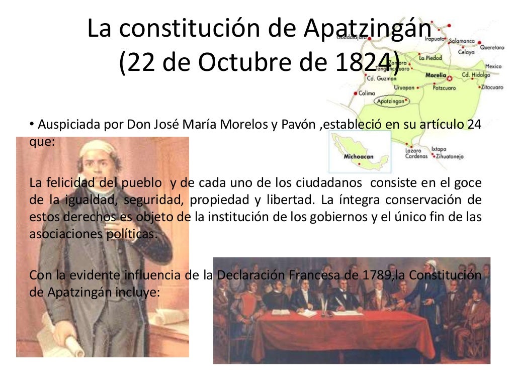 Derecho - la constitución de Apatzingan