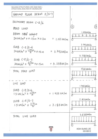 Beams and Columns Individual Calculations