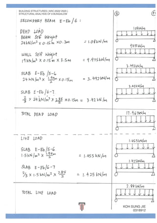Beams and Columns Individual Calculations