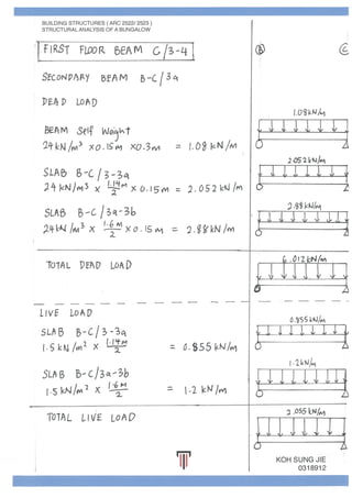 Beams and Columns Individual Calculations