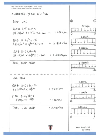 Beams and Columns Individual Calculations